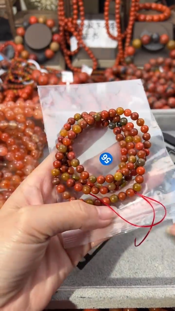 南红玛瑙未镶嵌手串6