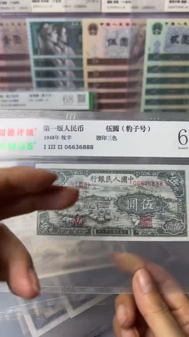 【闪购商品】第一套人民币  5元  牧羊 尾豹子