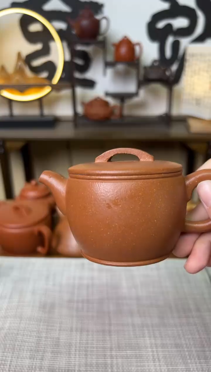 【闪购商品】段泥茶壶独壶黄降坡汉瓦壶150CC