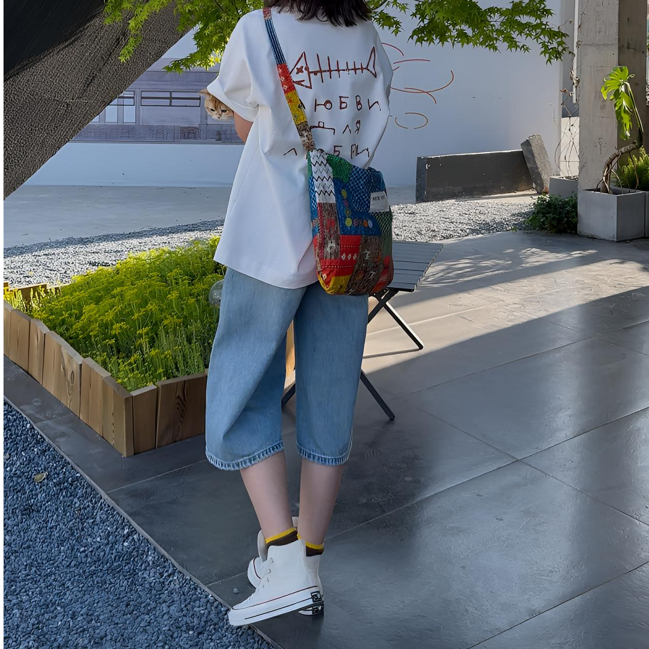 【鱼排T】夏季纯棉圆领潮流印花宽松短袖T 25DX67162