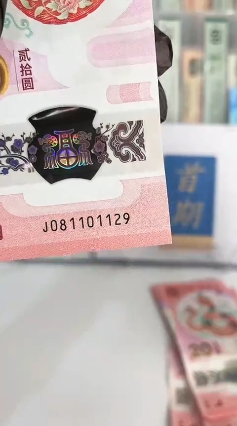 【闪购商品】塑料蛇钞包67分单张号码081101129