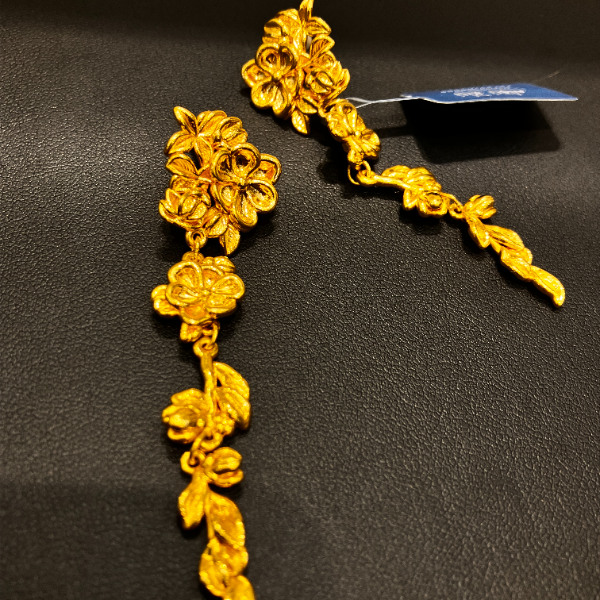 （1号货）放心黄金店 足金999耳环15.01克【货号65】