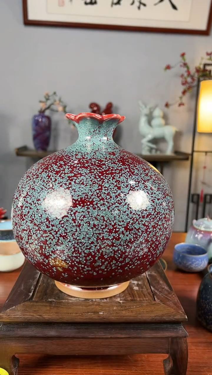 【闪购商品】摆件大宋官窑钧瓷2#石榴瓶