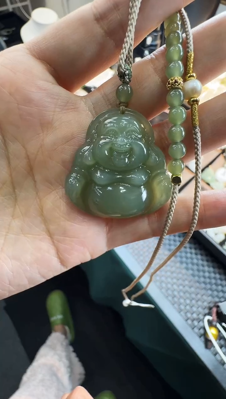 【闪购商品】和田玉颈饰未镶嵌354高冰佛公