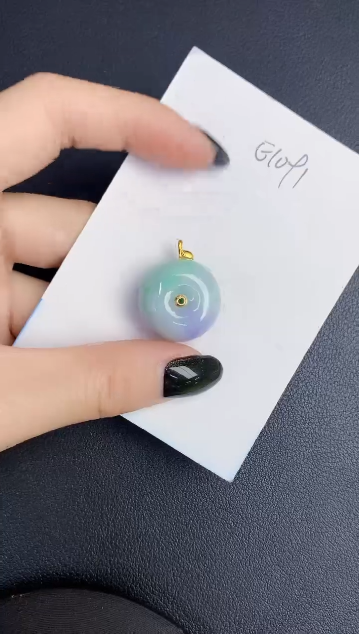 【闪购商品】翡翠颈饰18K金镶嵌0000000000