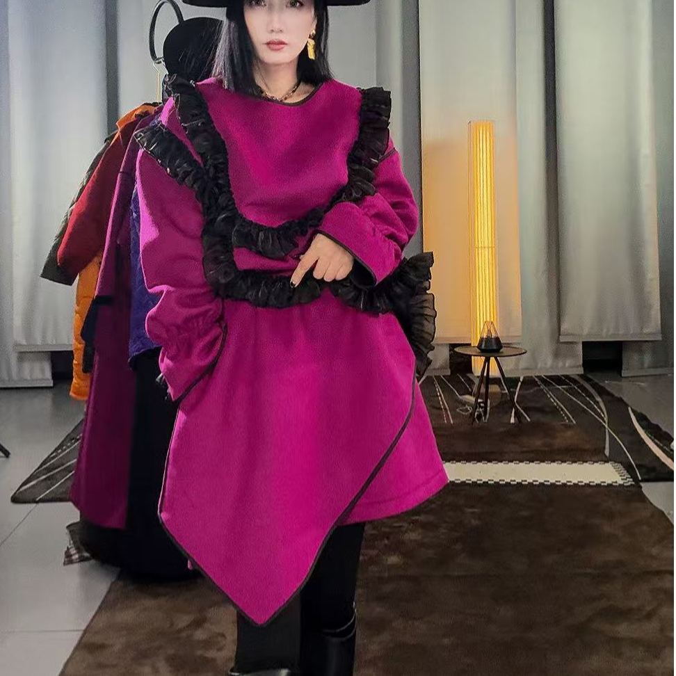 小众设计秋冬双层短裤裙女时尚气质宽松百搭叠层不规则个性裙裤潮