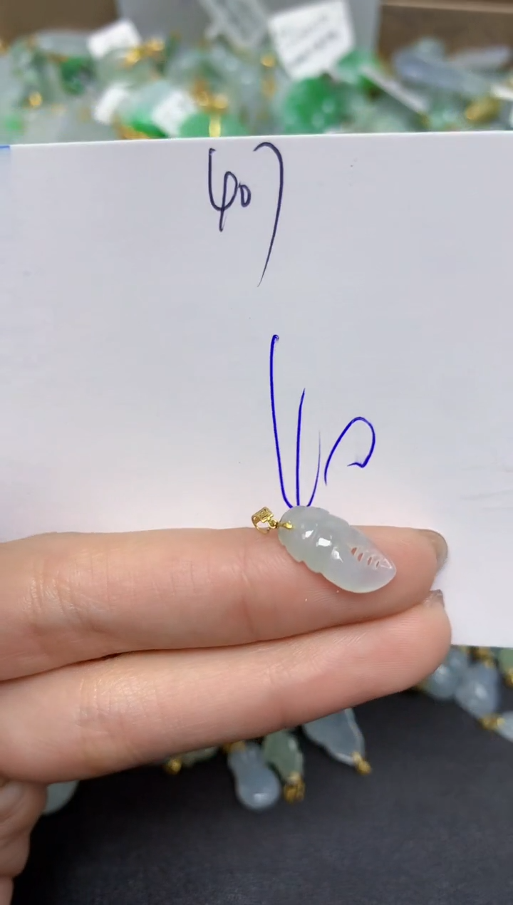 【闪购商品】翡翠颈饰18K金镶嵌 天然翡翠A货
