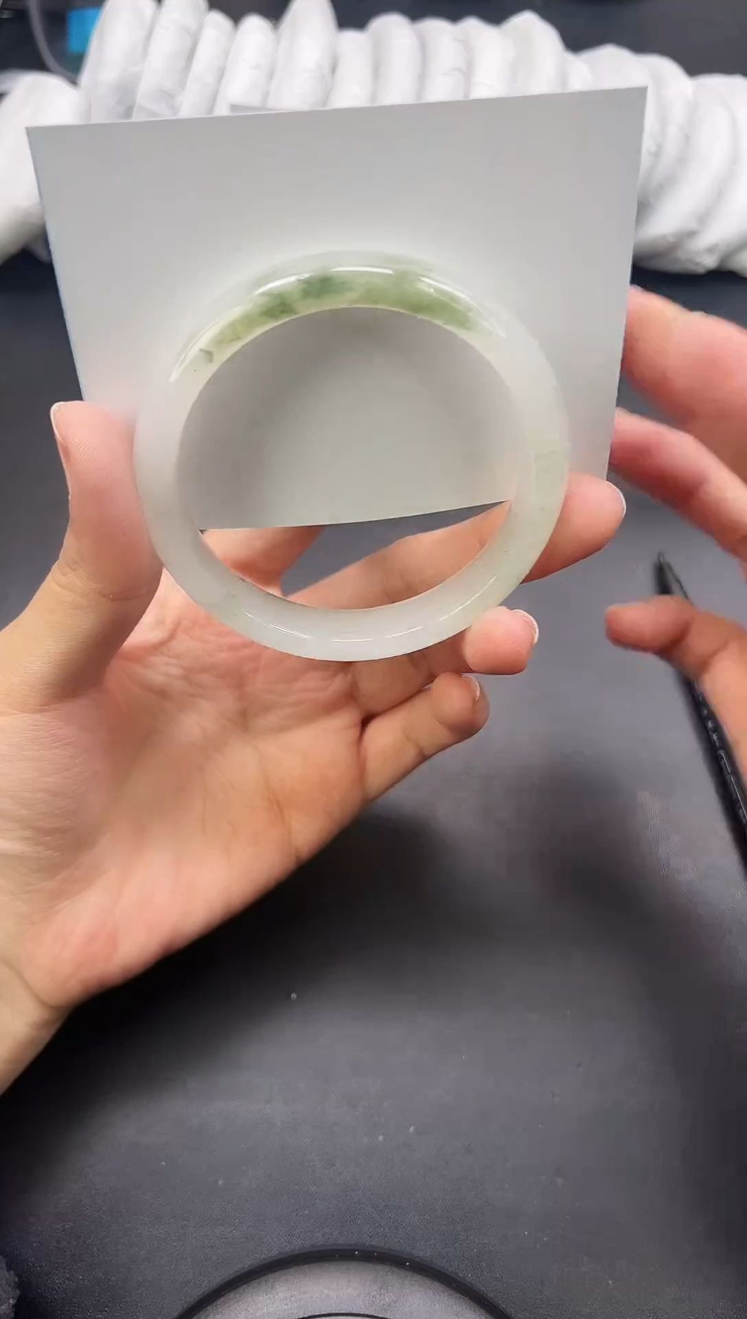 未镶嵌手镯石英质玉A29-60`61