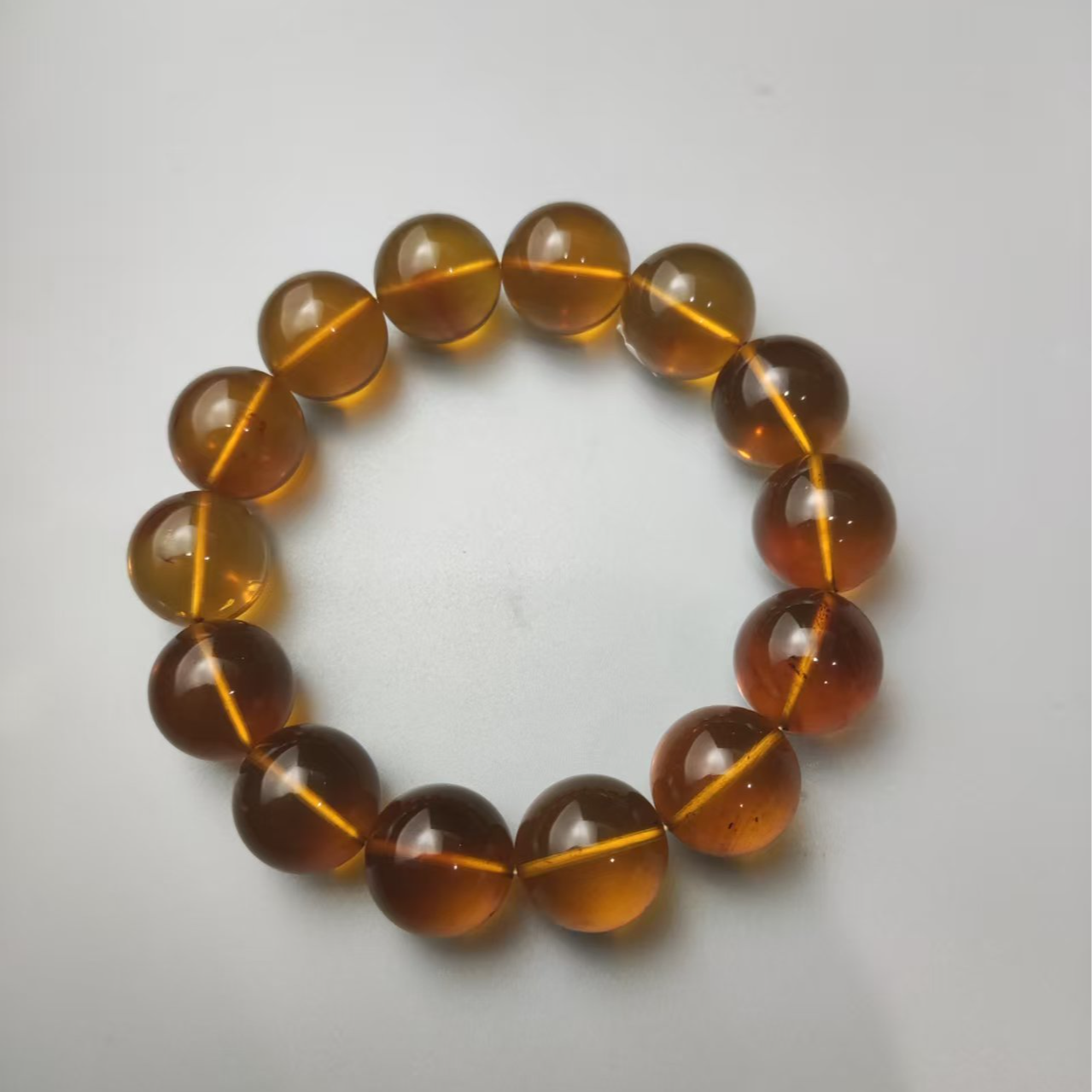 琥珀---圆珠手串0740