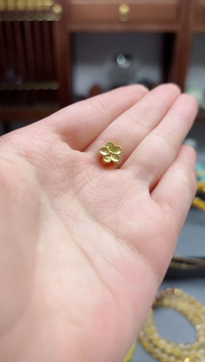 【闪购商品】定制足金手饰足金小花配饰MY