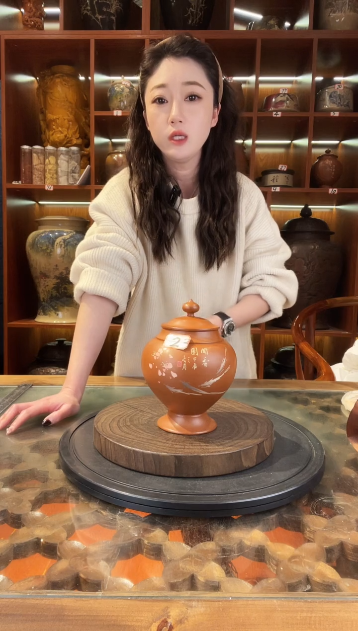 【闪购商品】缸云南建水紫陶复烧小茶罐@23