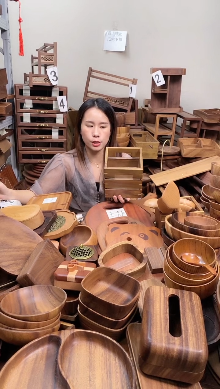   马来西亚相思木收纳筐15*15*15cm 