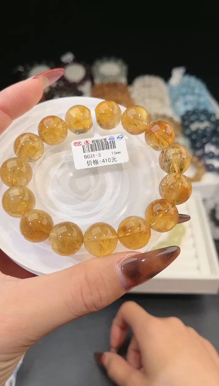 【闪购商品】水晶手链未镶嵌多样性发一黄阿赛