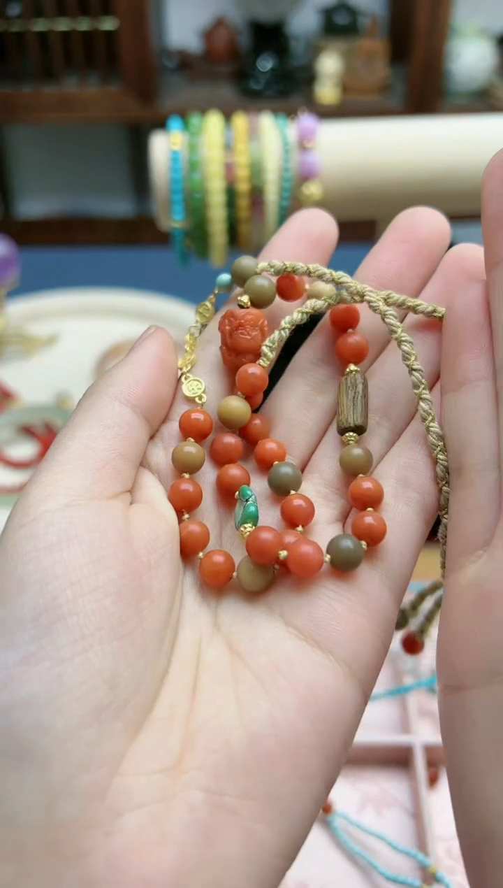 【闪购商品】南红玛瑙项链未镶嵌南红项链*1 TF