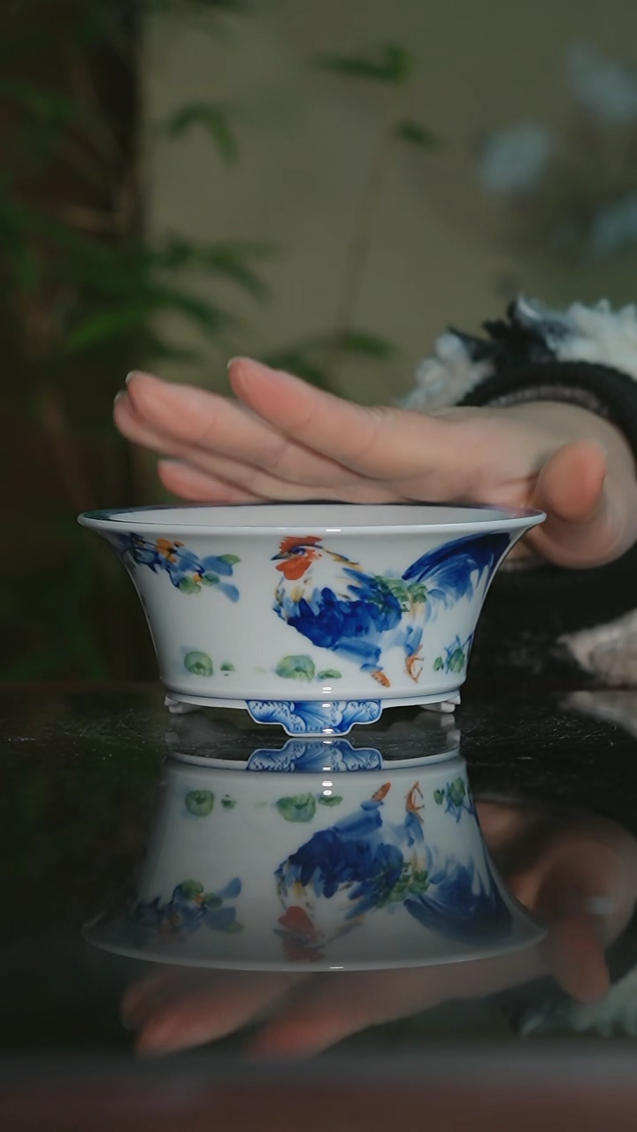 【闪购商品】摆件手工手绘内口10.5高5.5深