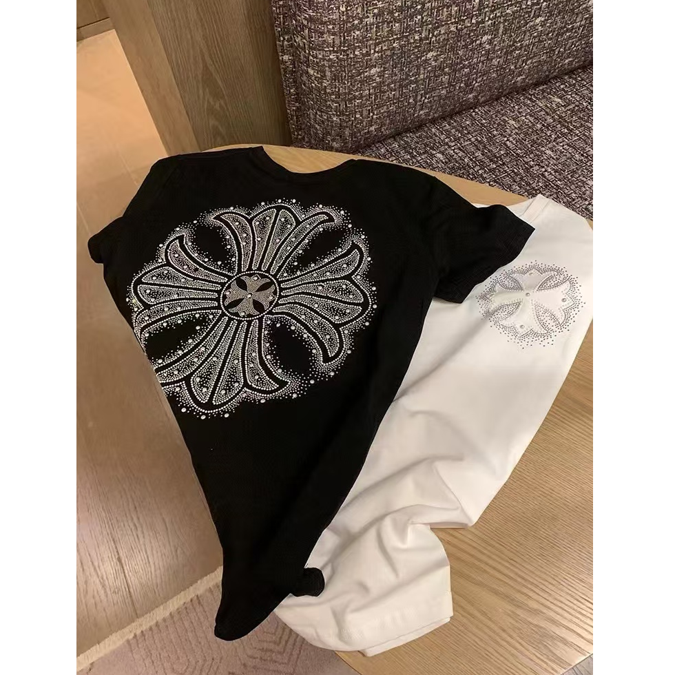 【蜜爷家】重工十字架宽松T恤1160#