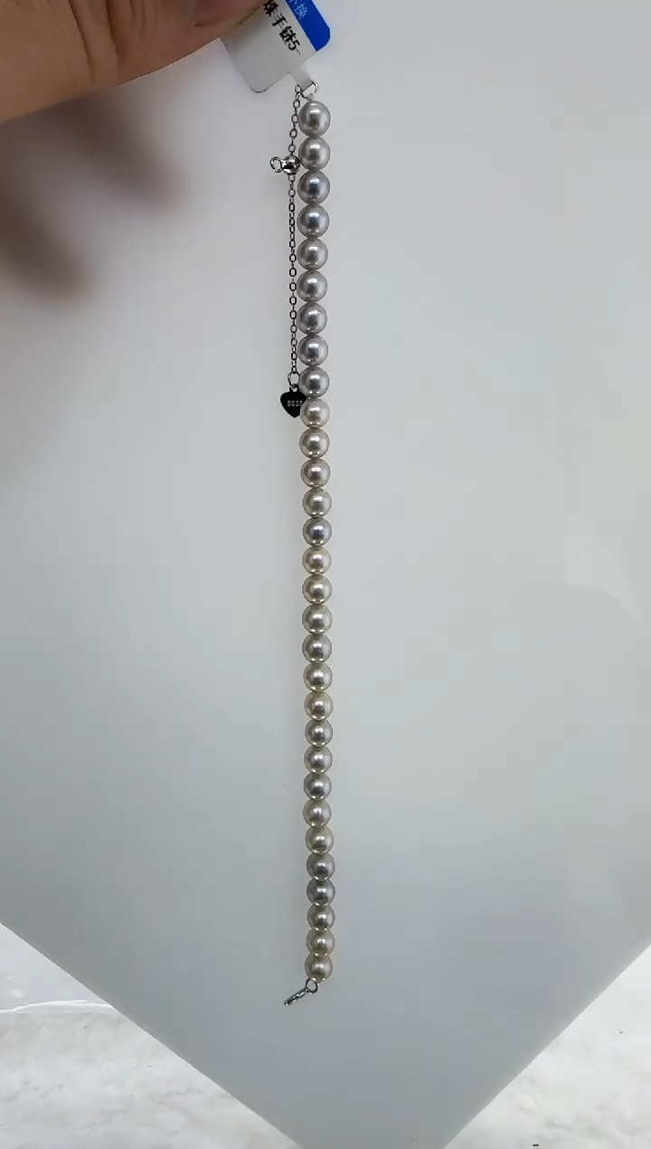 【闪购商品】海水珍珠DA银S925镶嵌t867 手链5