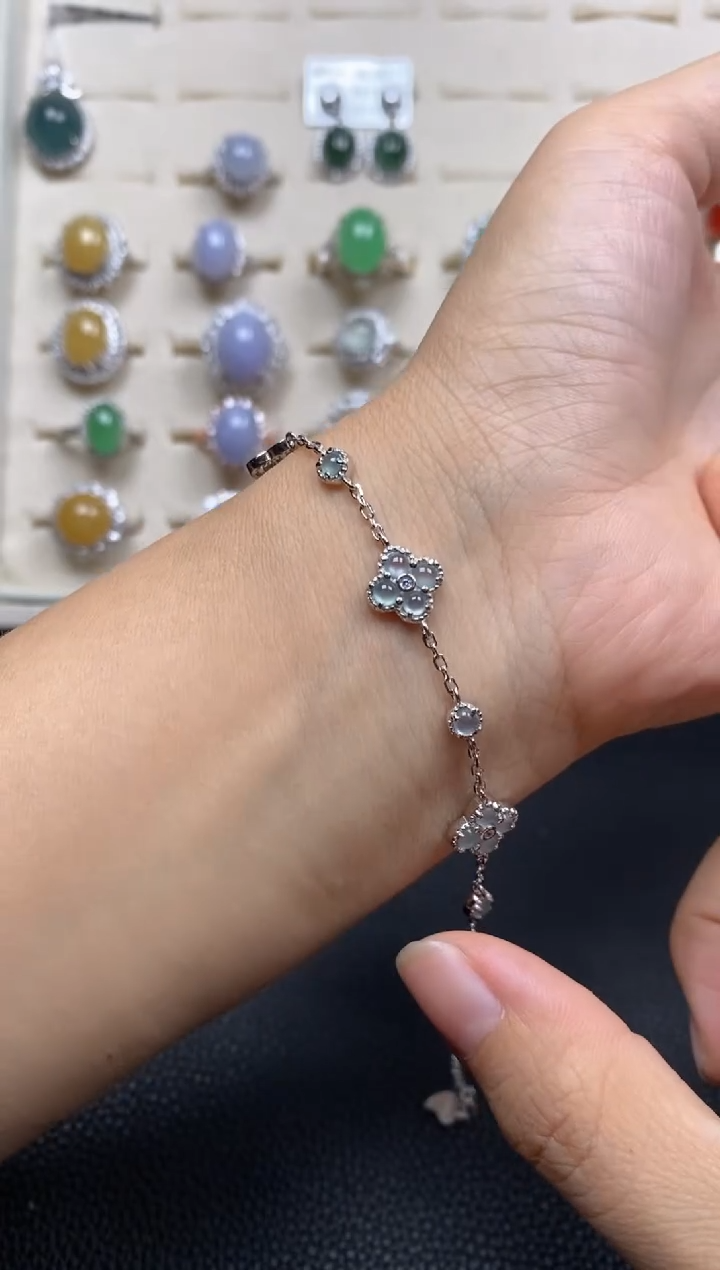 【闪购商品】翡翠戒指银S925镶嵌1111