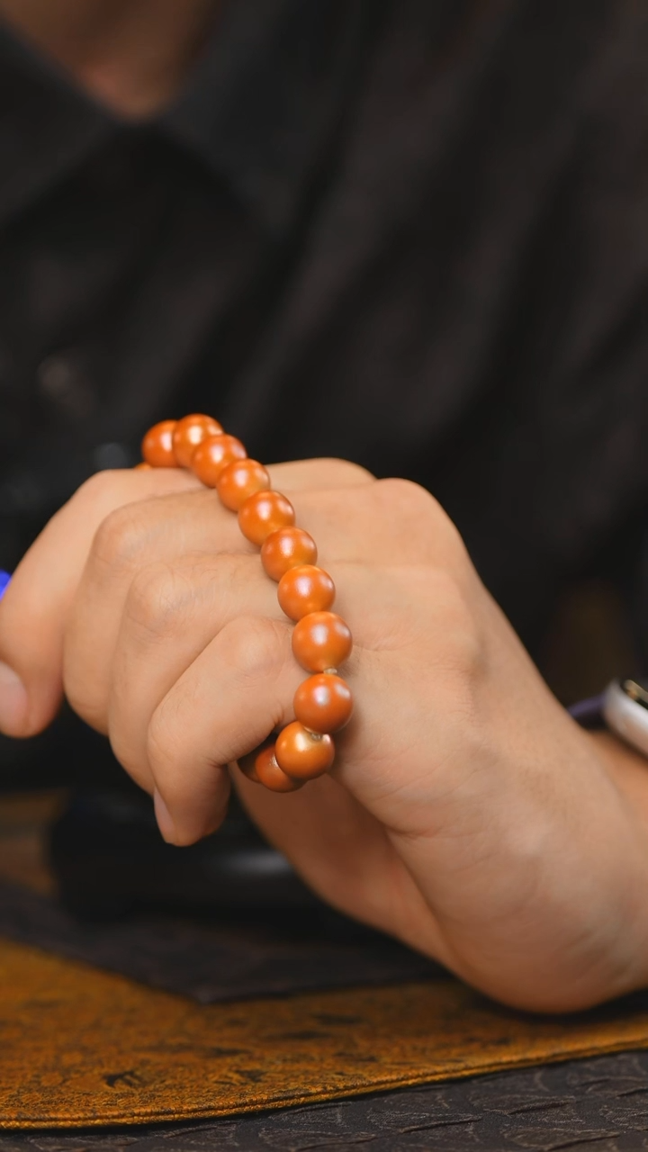 135柴房陶瓷柴烧手串