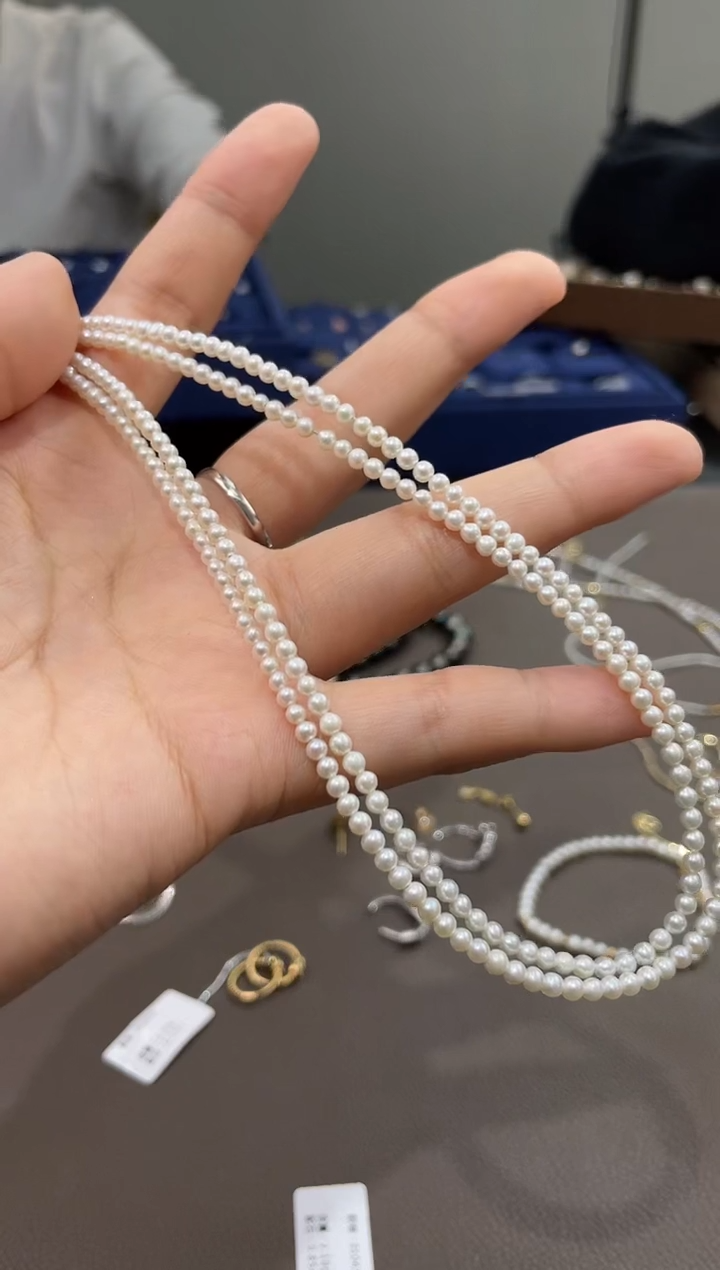 【闪购商品】淡水珍珠项链18K金镶嵌TA0217-1148-623