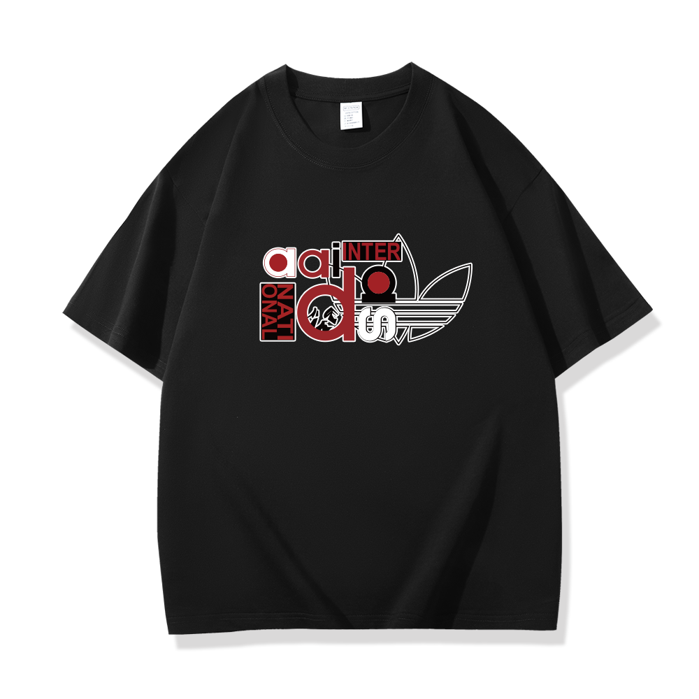 【一折粉丝福利】夏季潮牌男女同款百搭圆领T恤