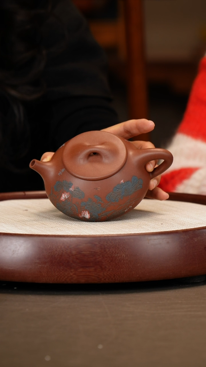 【闪购商品】紫砂茶壶【杨军保】底槽清景舟石瓢 280CC