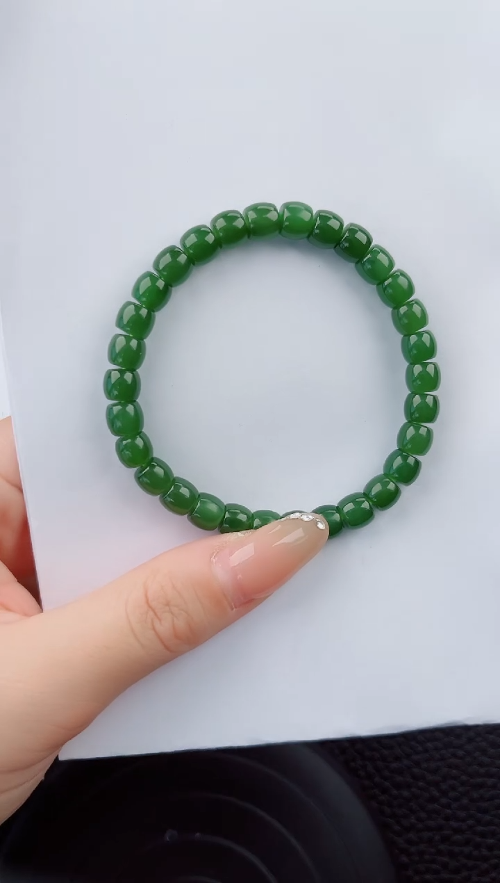 手串未镶嵌和田玉555岚钻微色差T