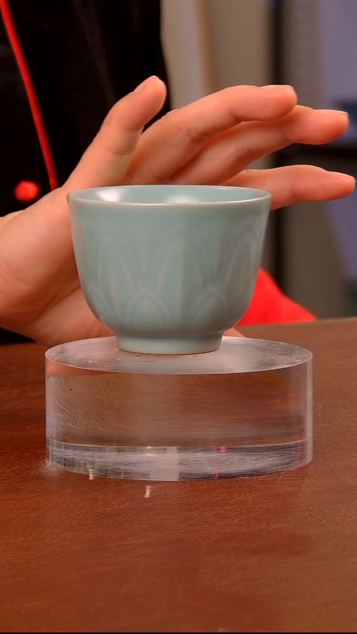 【闪购商品】瓷片105深腹莲瓣杯...........