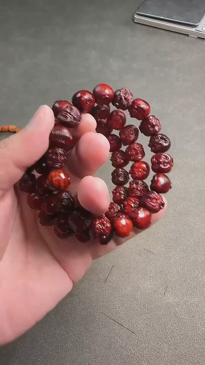 手串/手链小叶紫檀483151-紫檀1.2泥料十八罗汉