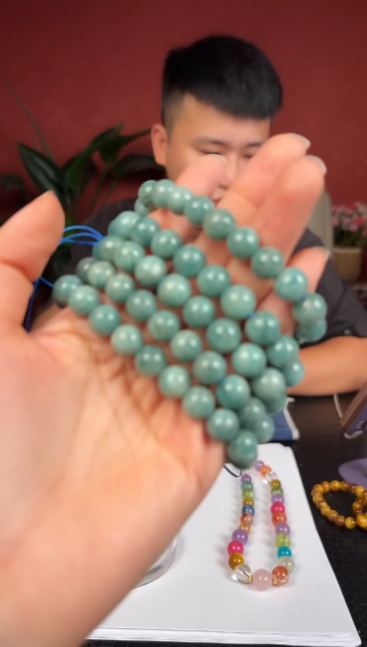 手串未镶嵌天河石奶爸专属001号天河石10MM左右手串多样性发其一