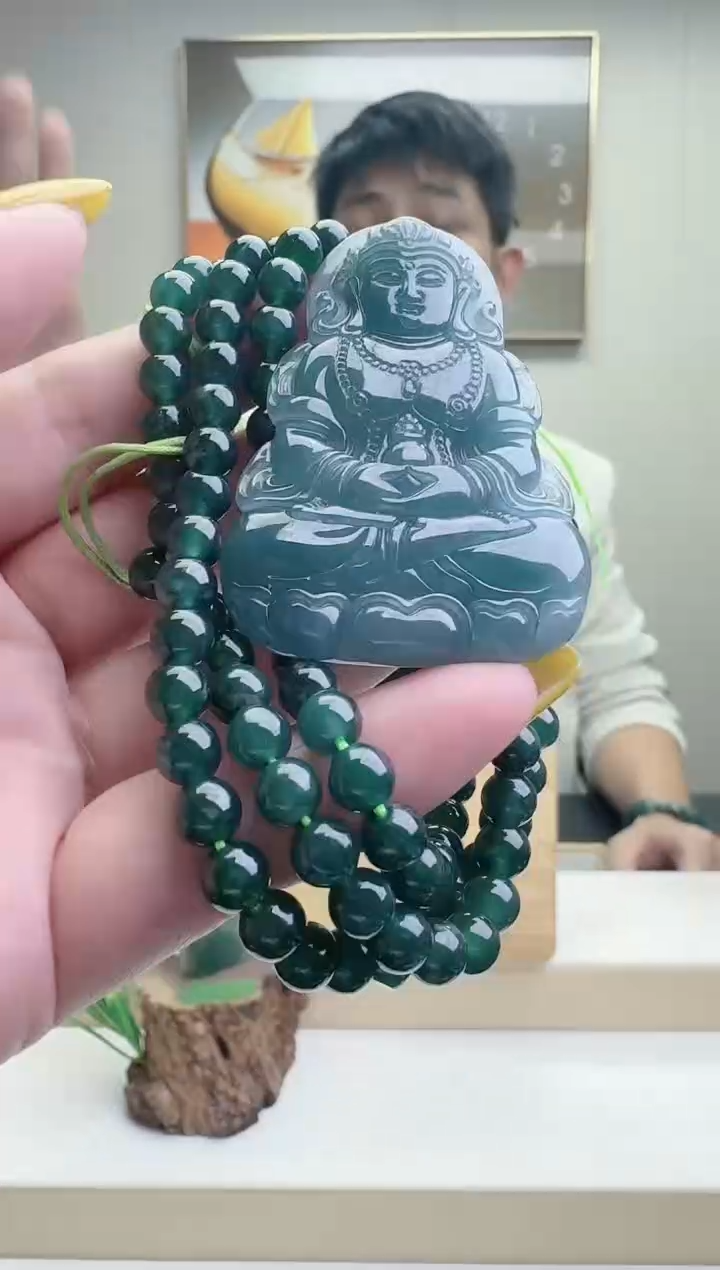 颈饰未镶嵌翡翠天然A货翡翠  多样性随机发其一