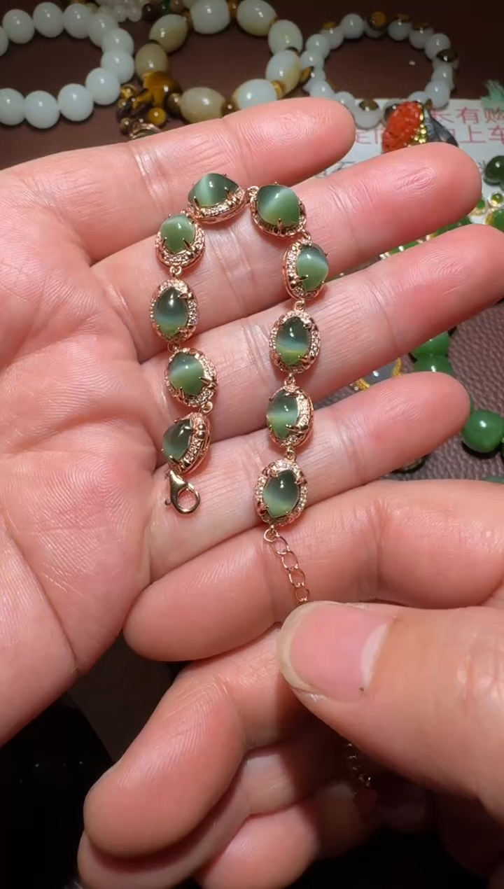 【闪购商品】和田玉链子银S925镶嵌和田玉