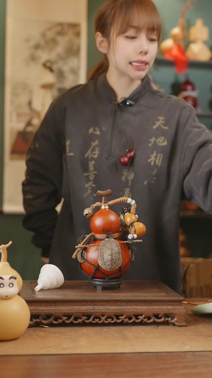 【闪购商品】120号精品天然大漆工艺防渗内胆酒葫芦~