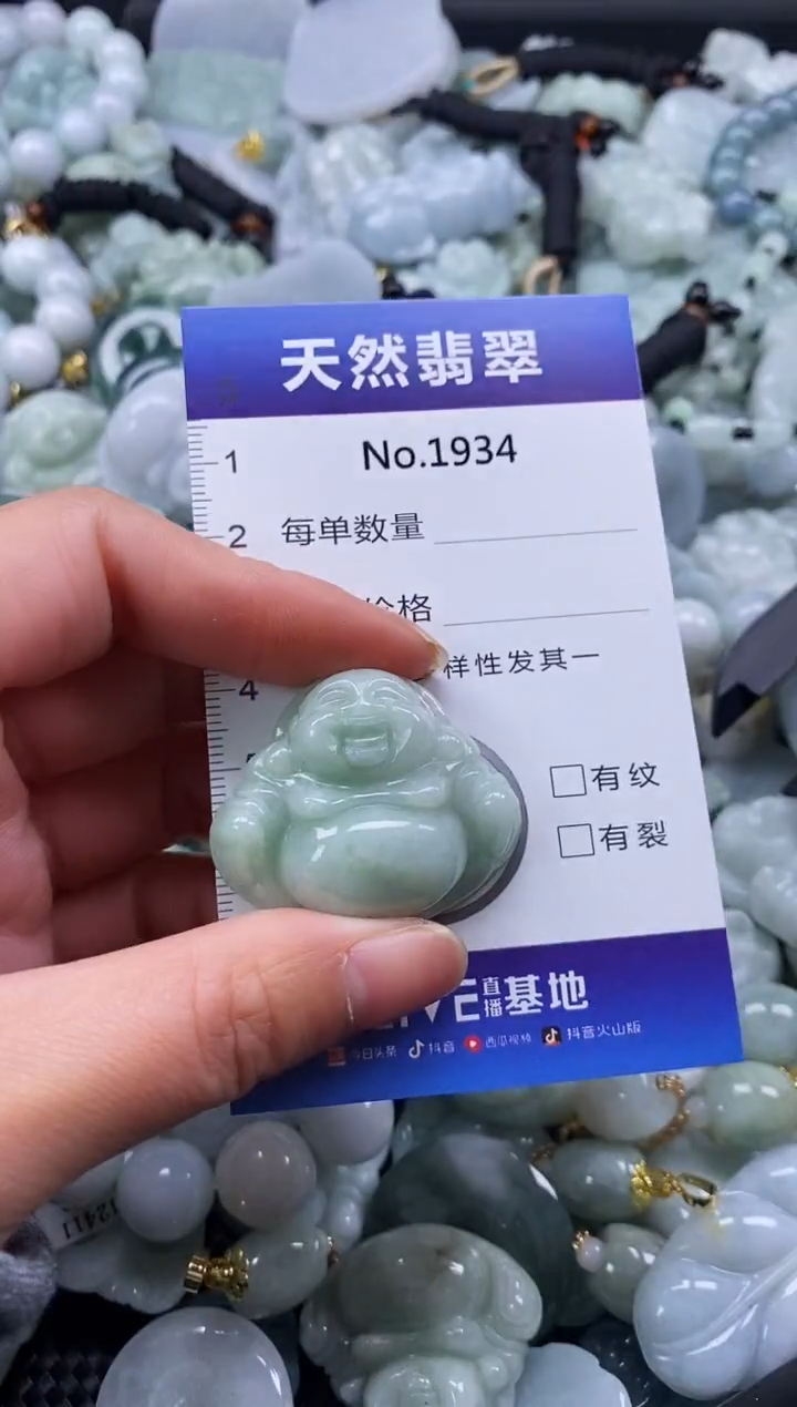 【闪购商品】翡翠颈饰未镶嵌缅甸A货翡翠1934