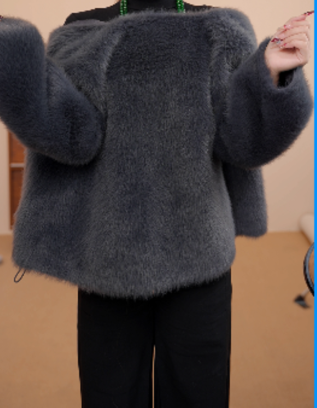 YY-2025新款时尚高端雪兰貂外套