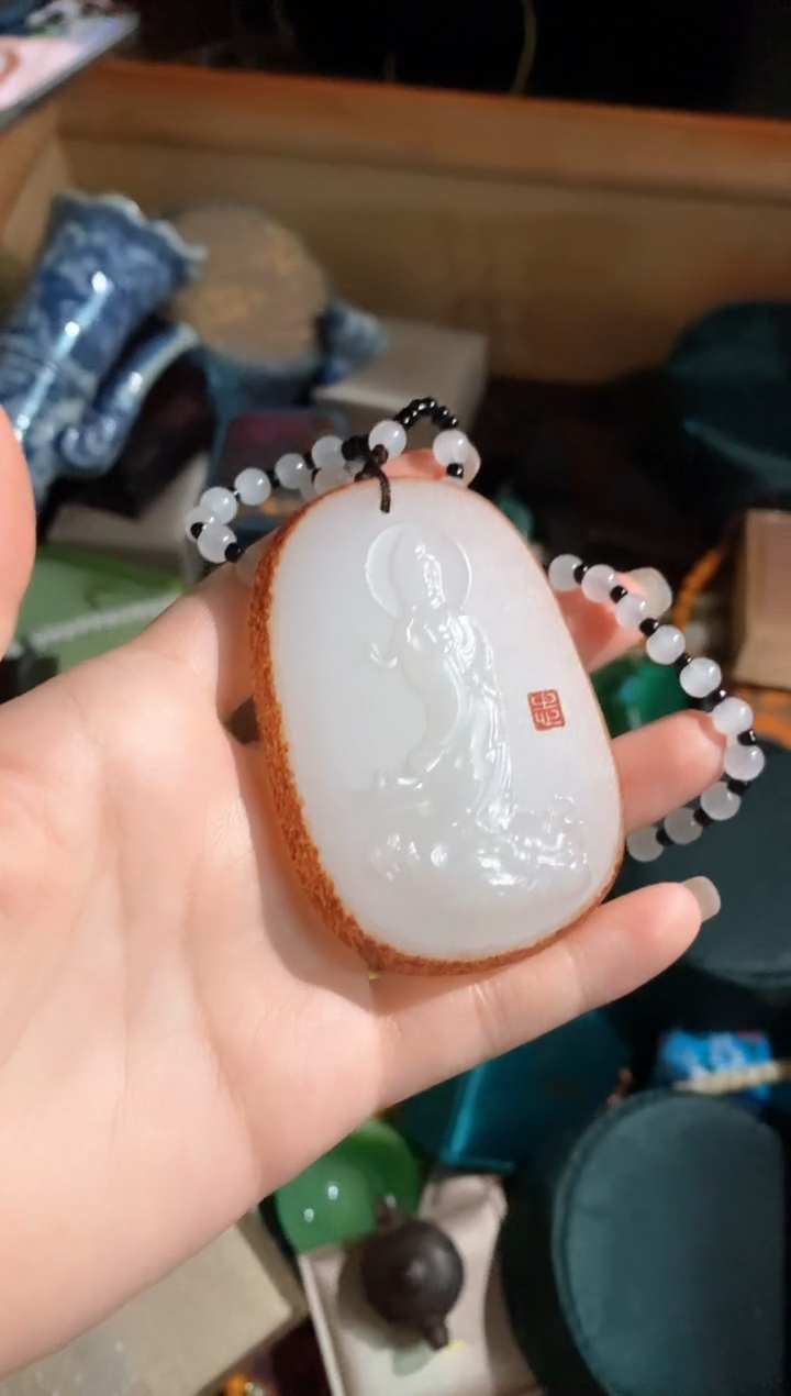 和田玉（子料）未镶嵌颈饰永玉阁精品专属摆件