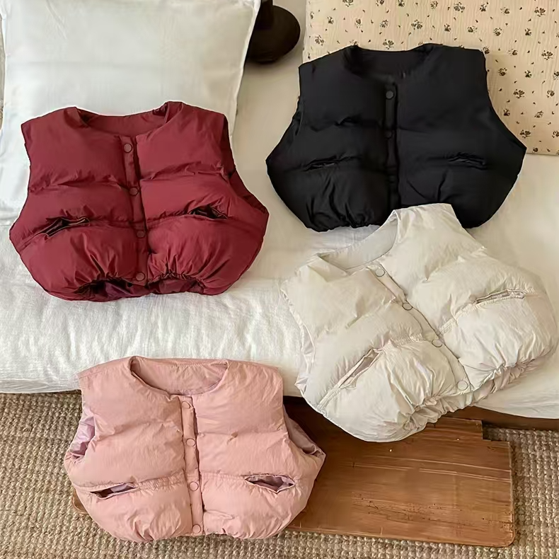 儿童款秋冬韩版百搭面包服马甲