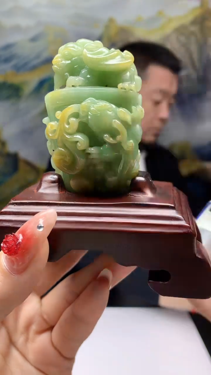 【闪购商品】定制翡翠未镶嵌1064ry-毛货挂件57