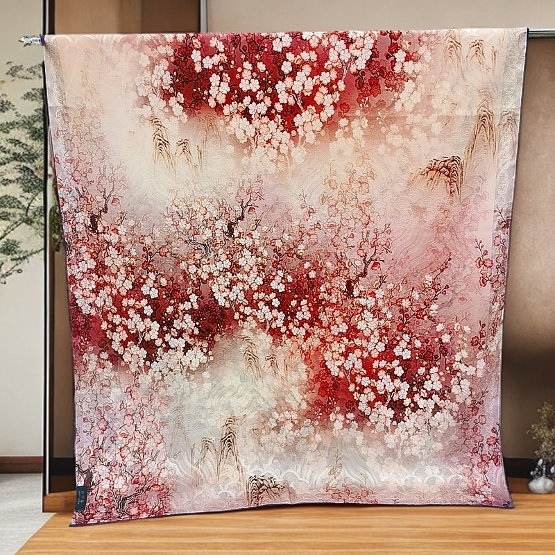 上海故事B04捡漏双色180*70cm 幽谷寒香长巾轻奢香云贵气长辈礼物