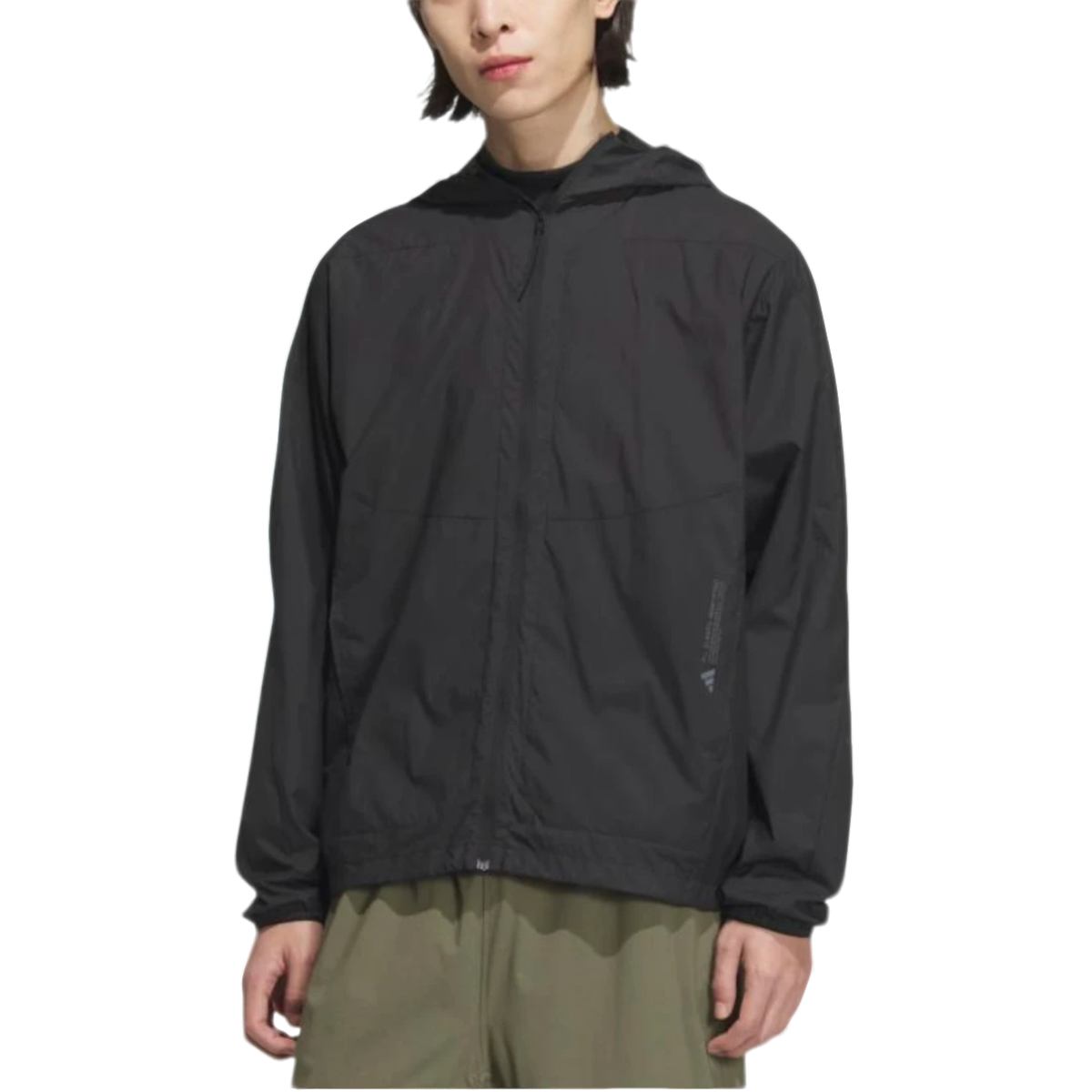 adidas阿迪达斯【琥珀流光风】防晒可收纳运动连帽夹克外套 JZ8401