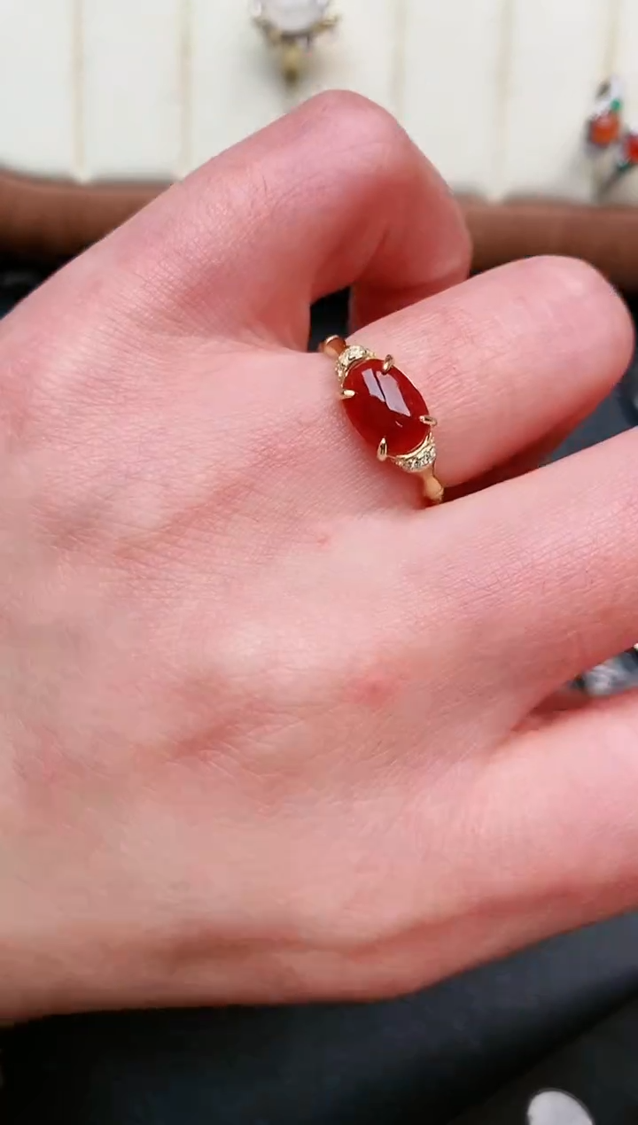 【闪购商品】翡翠戒指银S925镶嵌......