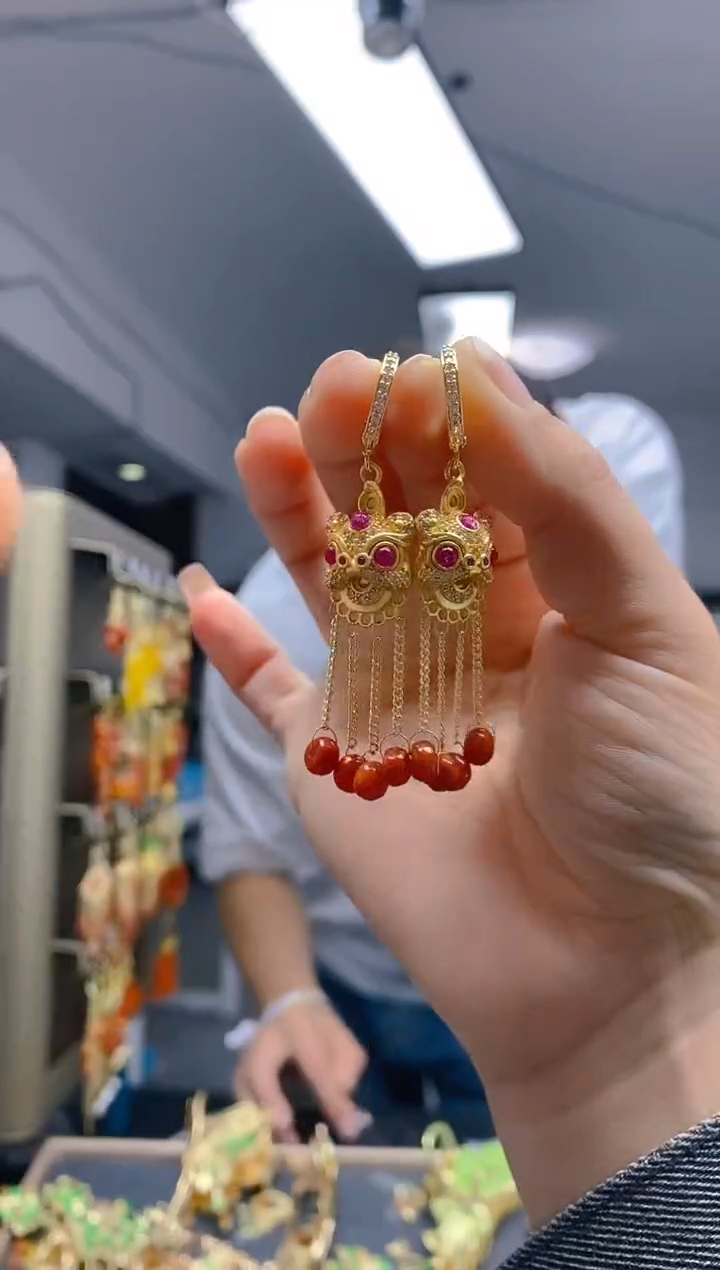 【闪购商品】翡翠耳饰合金0406翡翠耳包