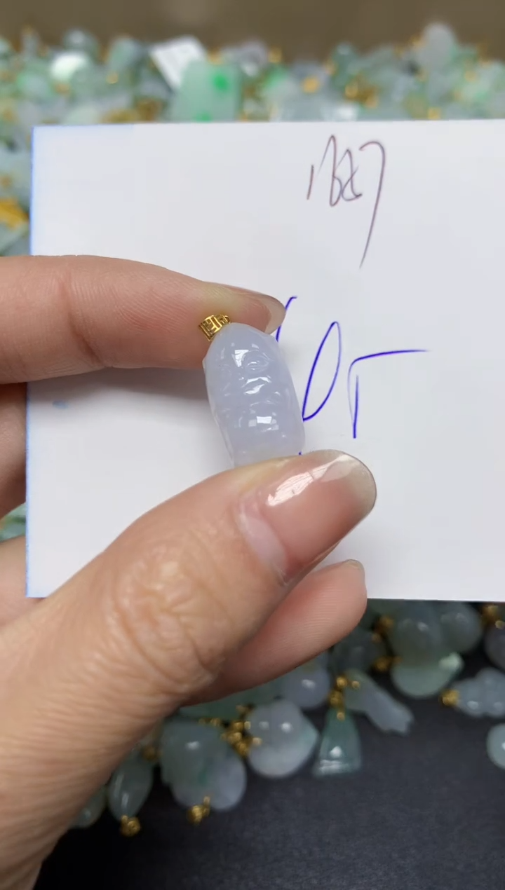 【闪购商品】翡翠颈饰18K金镶嵌 天然翡翠A货