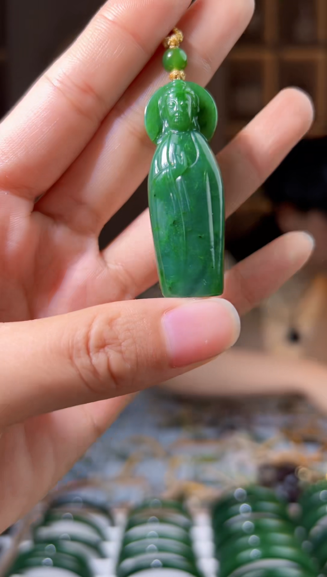 颈饰未镶嵌和田玉拍一发一，拍一发一