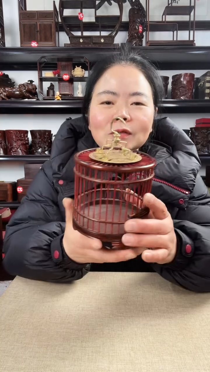 木蝈蝈笼老李红木工艺品