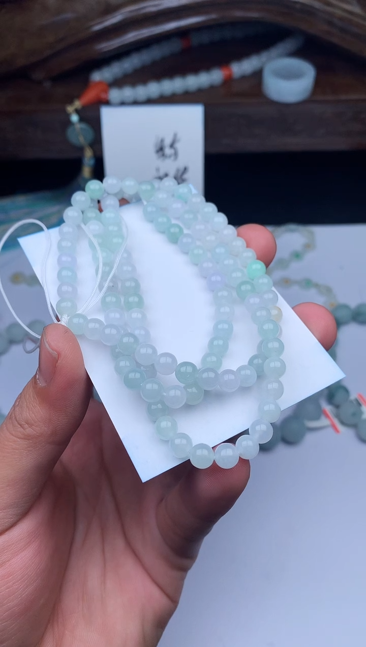 【闪购商品】定制翡翠未镶嵌珠链