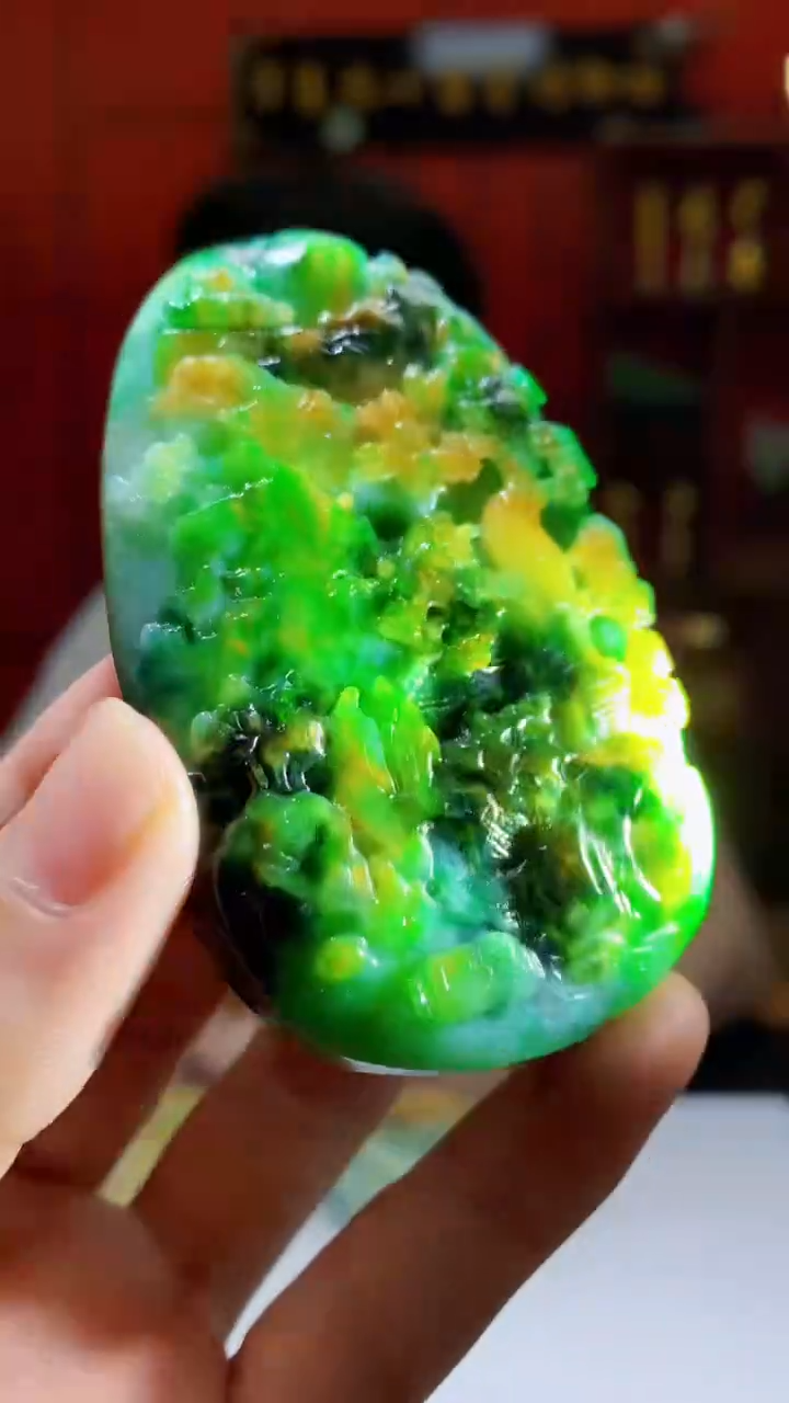 定制翡翠未镶嵌混***?1088hm-毛货挂件(赠珠链)