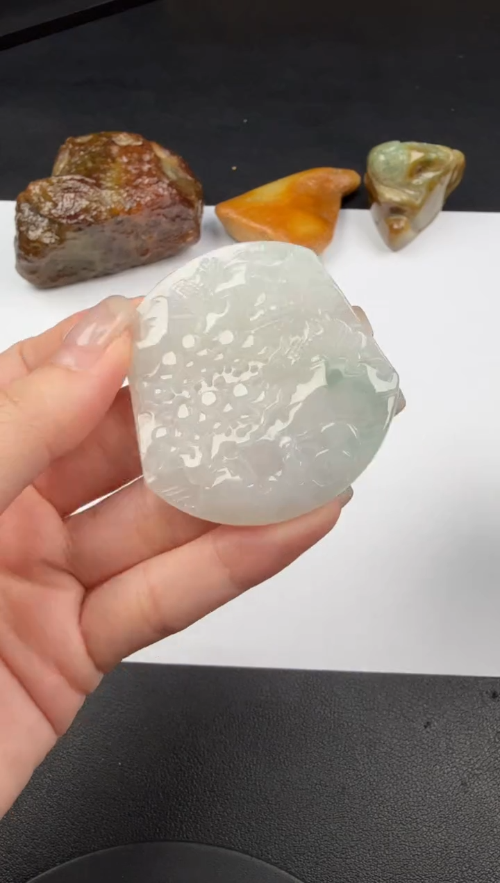 吊坠(不含链)未镶嵌翡翠翡翠饰品-42