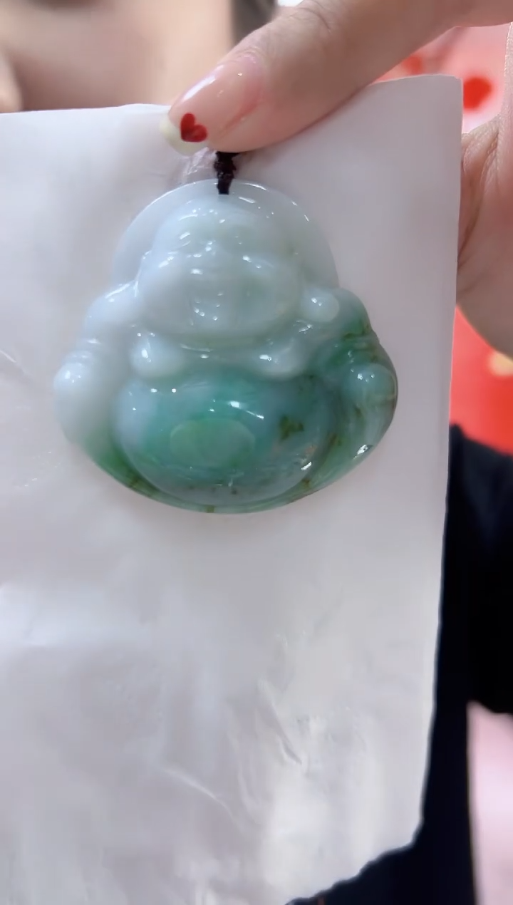 【闪购商品】翡翠颈饰未镶嵌孤品佛公高50宽50厚14