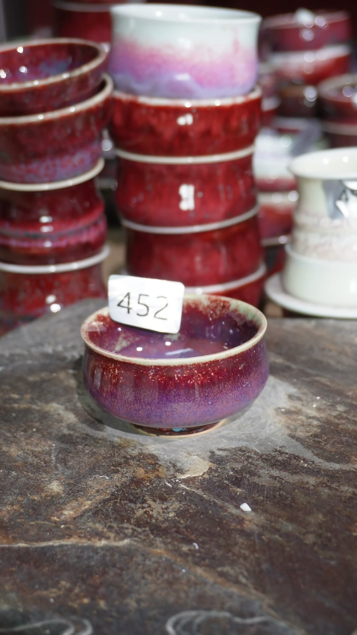摆件陶精品窑变钧瓷茶器